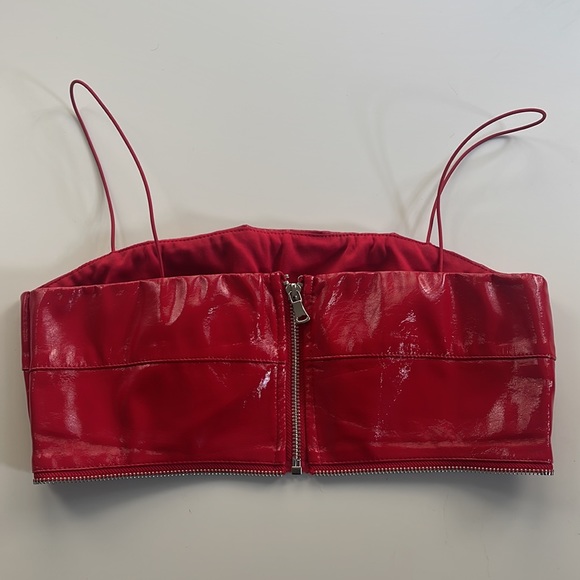 Zipper red bra top - Picture 2 of 3